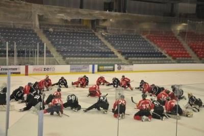 Photo Simon DessureaultIl ne reste plus que 39 joueurs au camp d entraînement de l Armada de Blainville-Boisbriand.
