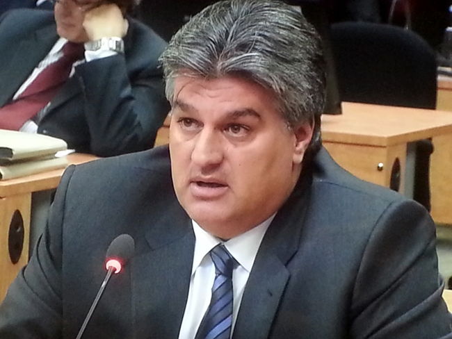 Lino Zambito, lors de sa comparution à la Commission Charbonneau.