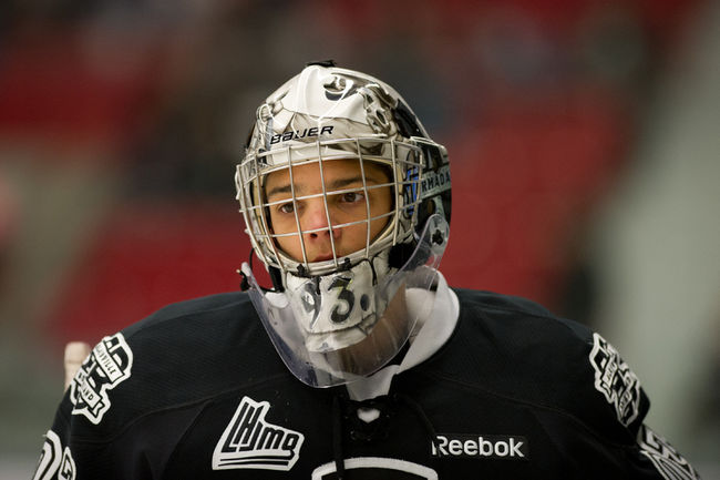 Étienne Marcoux est présentement le meilleur gardien de la LHJMQ. Il affiche une moyenne de buts alloués de 2,10.