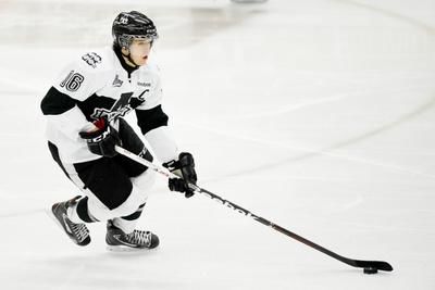 (Photo Samuel Lafontaine) Le défenseur de l'Armada, Xavier Ouellet, a reçu la première étoile de la semaine dans la LHJMQ.