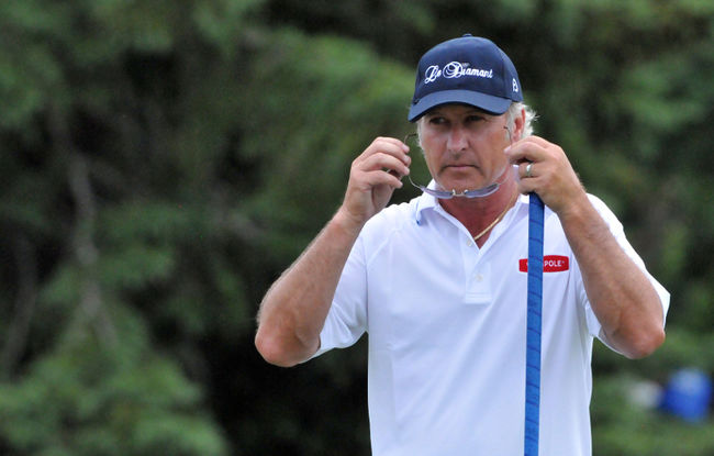 Le golfeur Marc Girouard a remis une carte de 69 (-3) après la première ronde de la Coupe Canada jeudi, au club de golf Le Blainvillier.