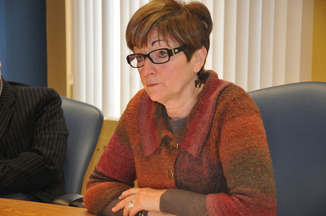 Monique Laurin est revenue sur les événements du 15 mai dernier lors d'une allocution devant les professeurs, étudiants et employés du Collège Lionel-Groulx.