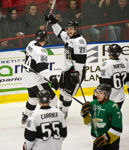Danick Martel, Nikita Jevpalovs et Marcus Hinds s'illustrent chez l'Armada depuis deux semaines.