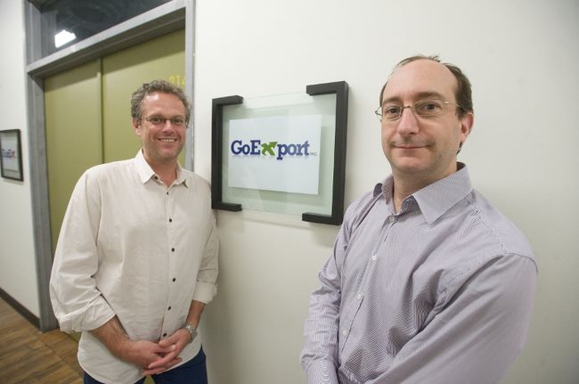Louis Philippe Bourgeois et Mathieu Alarie, les deux fondateurs de l’entreprise GoExport inc., originaire de Bois-des-Filion, qui fait la promotion des entreprises du Québec en Amérique latine.