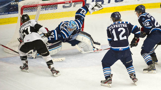 Le gardien Christopher Gibson a été fumant lors du dernier match entre les deux équipes.