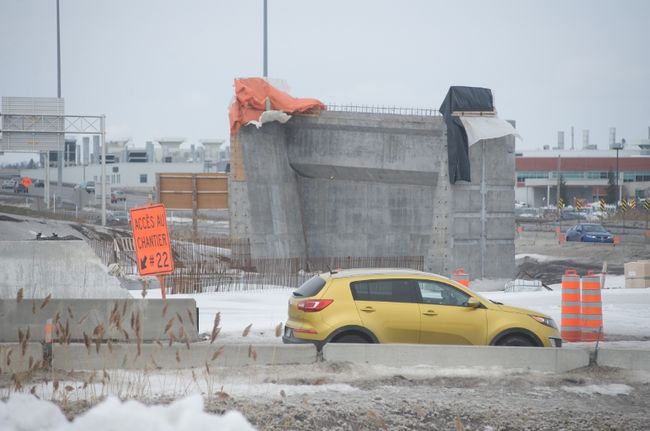 Le chantier de l’échangeur 15-640 reprendra dès que la neige aura totalement fondue.