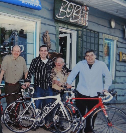 Stéphane Lacourse, fils et copropriétaire, Claude Crépeau, copropriétaire, Robert Lacourse et Marc Raby, copropriétaire.