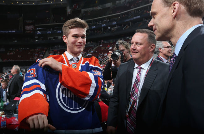 L'attaquant de l'Armada, Marc-Olivier Roy, a enfilé le chandail des Oilers d'Edmonton.