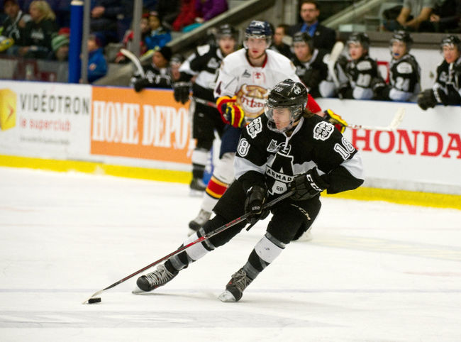 Julien Bahl en était à sa deuxième année dans la LHJMQ. Il a inscrit son premier but en carrière cette saison.
