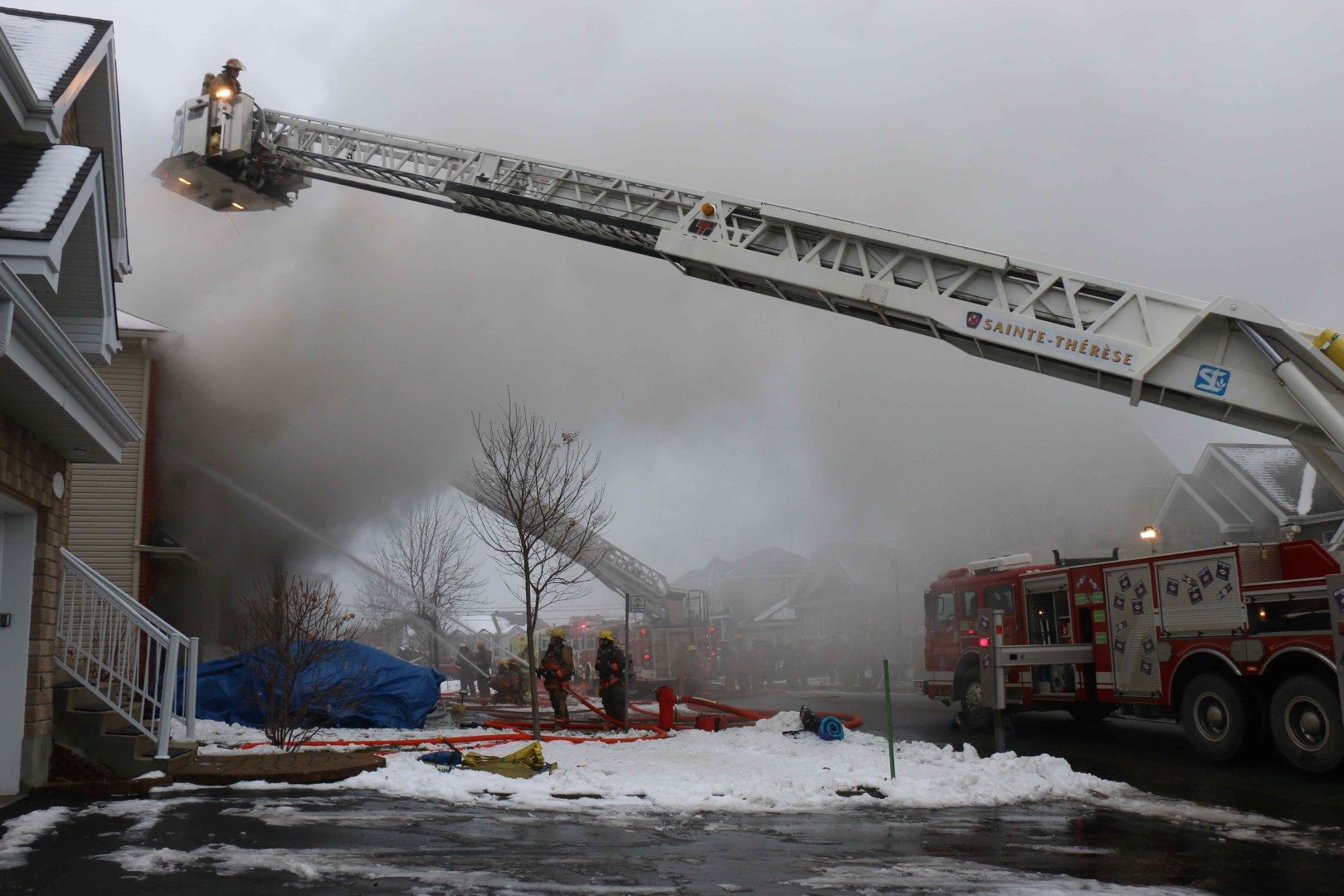 Une résidence de Boisbriand ravagée par les flammes