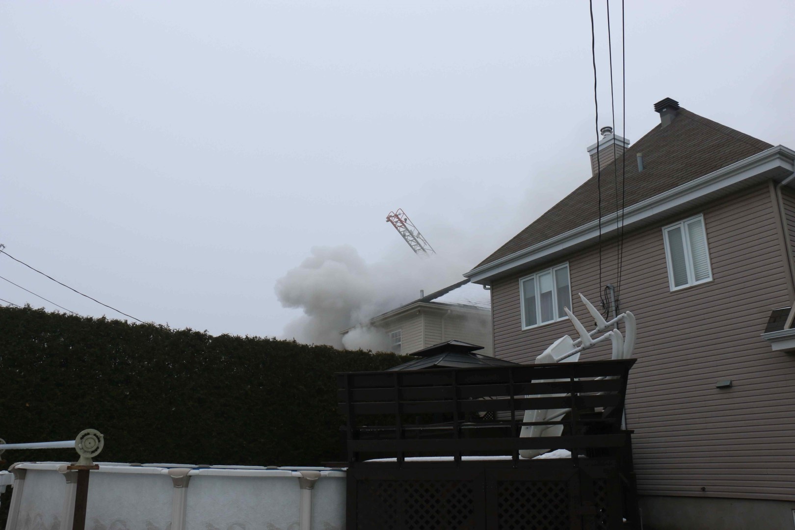 Une résidence de Boisbriand ravagée par les flammes