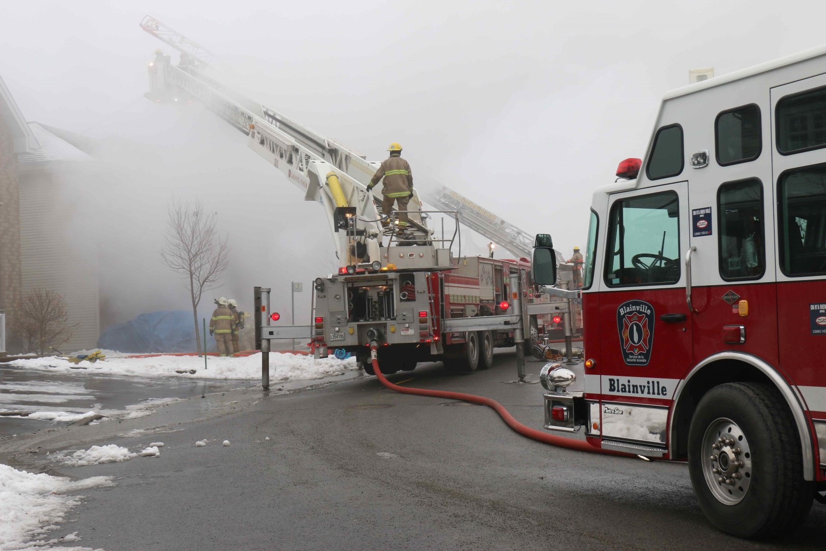 Une résidence de Boisbriand ravagée par les flammes