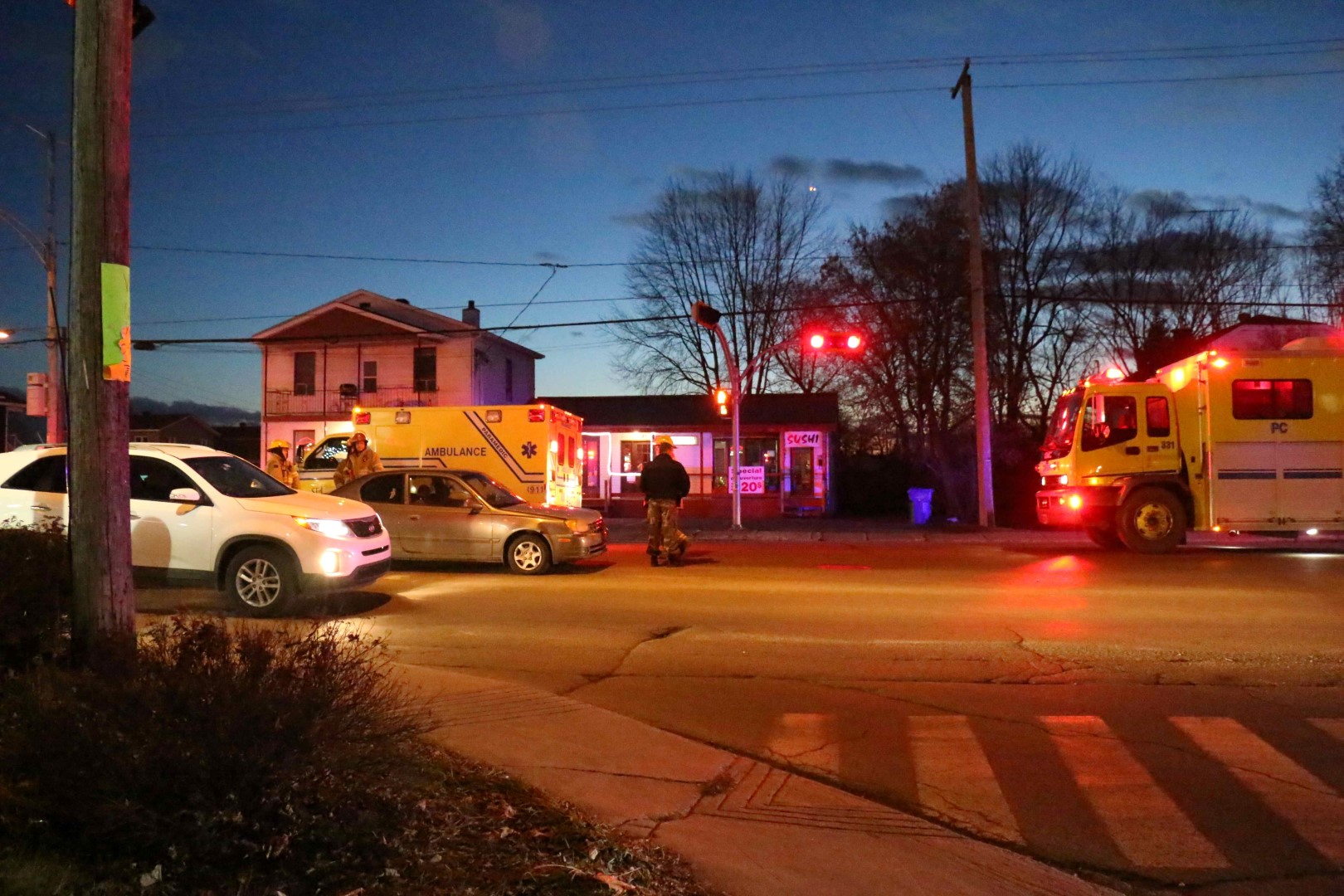 Accident à l'intersection Curé-Labelle et Charles