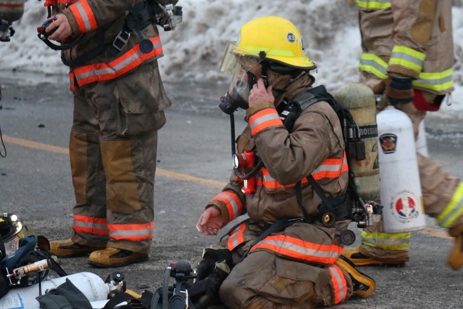 Maison ravagée par les flammes à 3 jours de Noël