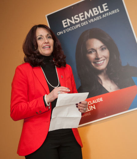 La candidate libérale, Marie-Claude Collin, a officiellement lancé sa campage ce jeudi 13 mars.