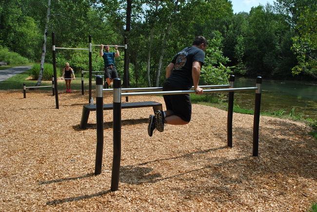Les adeptes du conditionnement physique pourront venir tester les nouveaux équipements du parc Jardins des Sources.