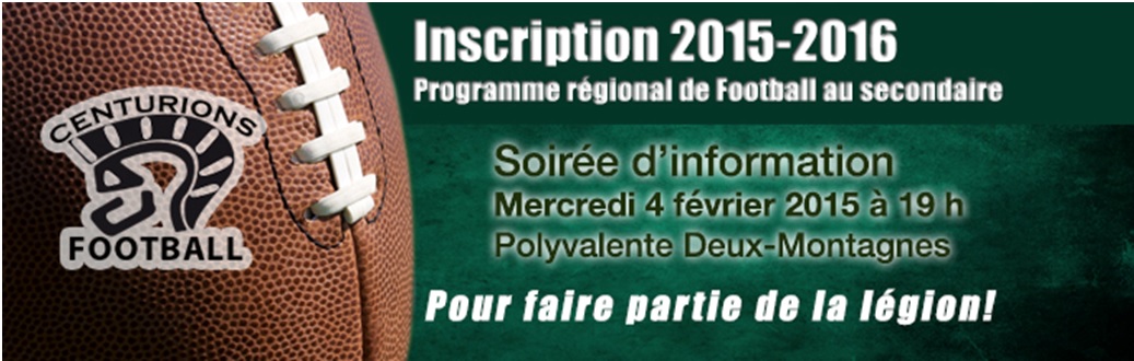 Soirée d'inscription et d'information pour les Centurions