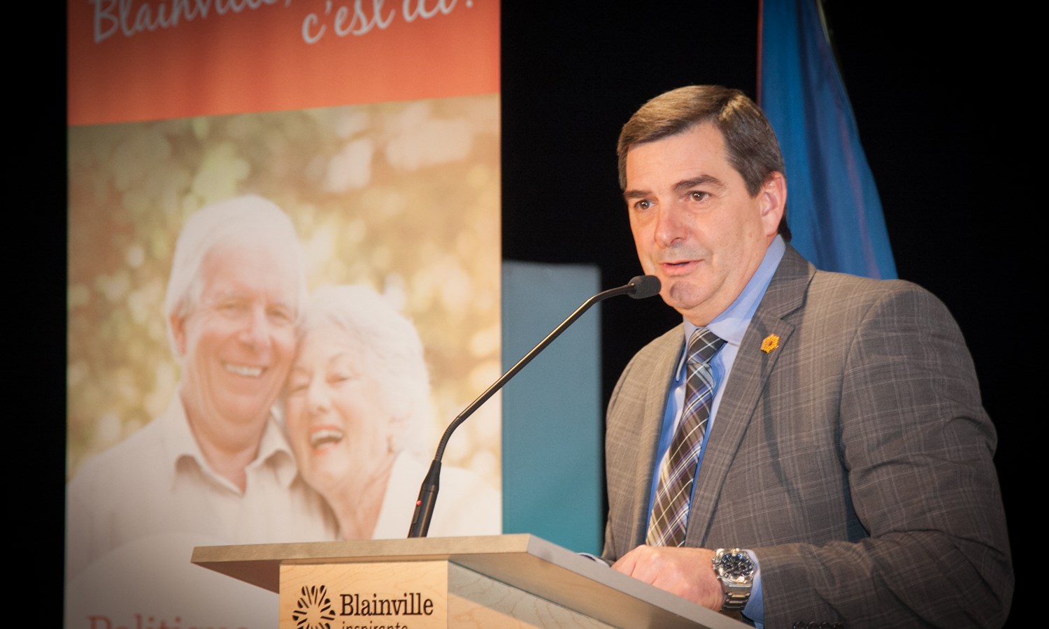 Le maire de Blainville, Richard Perreault
