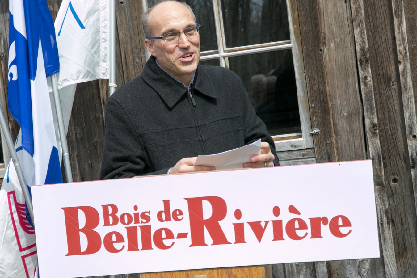 Le directeur général du parc régional Bois-de-Belle-Rivière, Stéphane Michaud