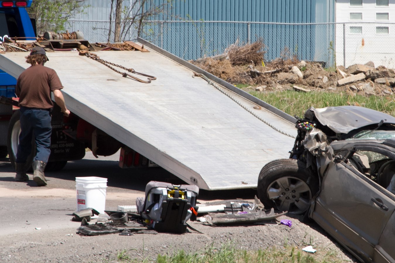 Un accident fait un blessé sur le chemin de la Côte-Nord