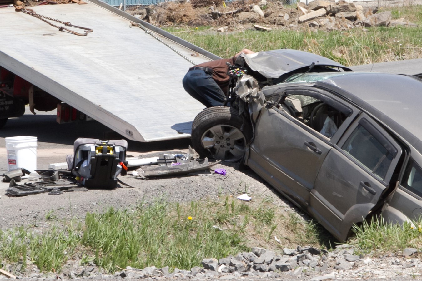 Un accident fait un blessé sur le chemin de la Côte-Nord