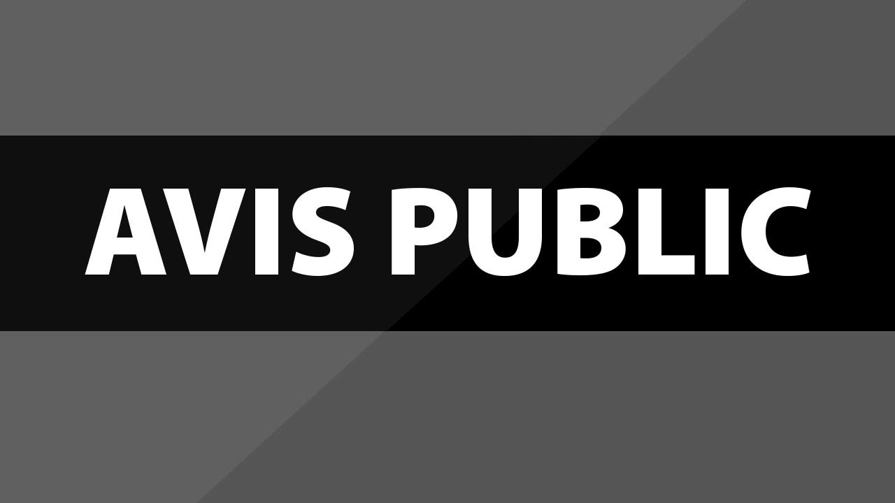 AVIS DE CLÔTURE D'INVENTAIRE - Article 795 C.c.Q.