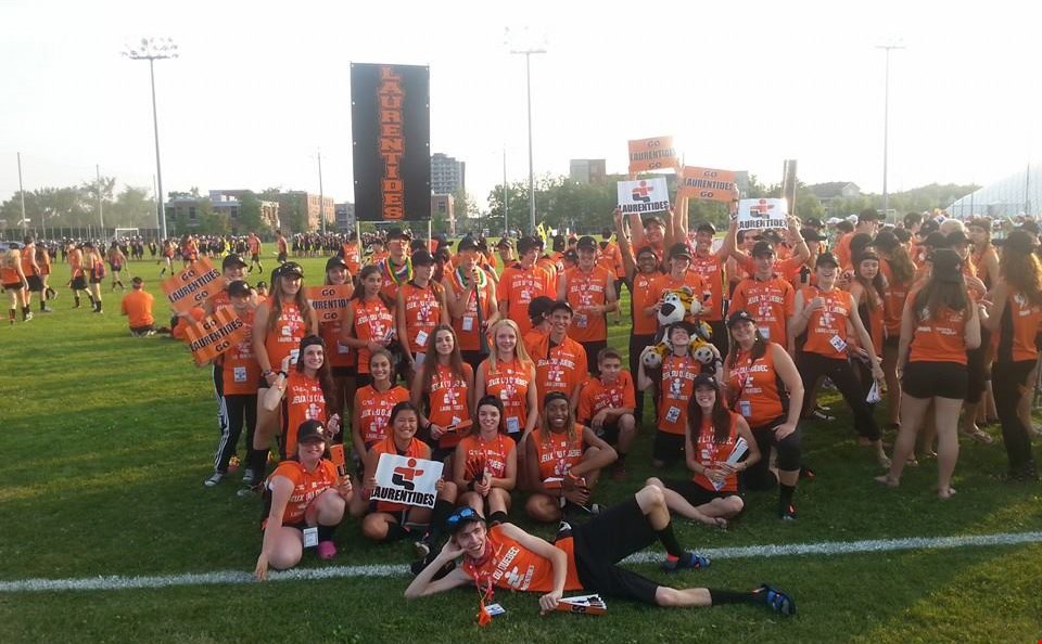 La gang en athlétisme des Jeux du Québec 2014, à Longueuil.