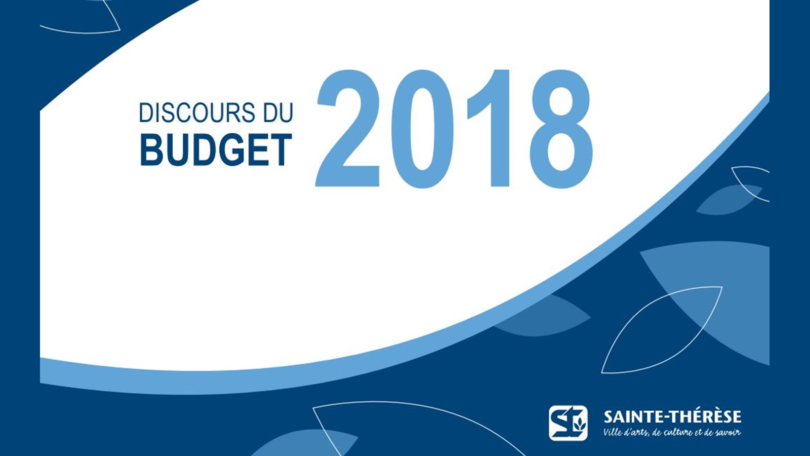 Adoption du budget 2018 à Sainte-Thérèse