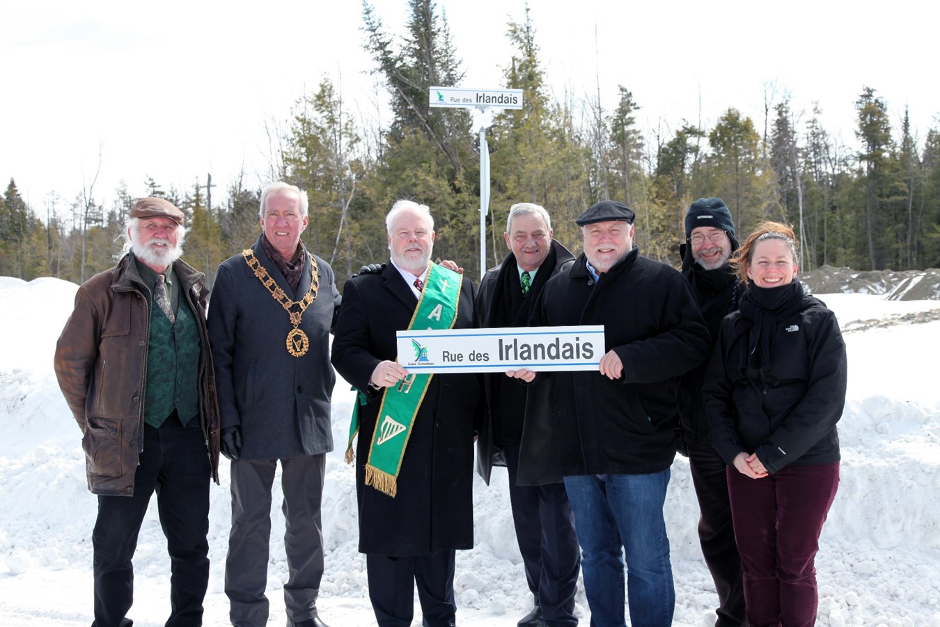 Saint-Patrick : Saint-Colomban inaugure la rue des Irlandais