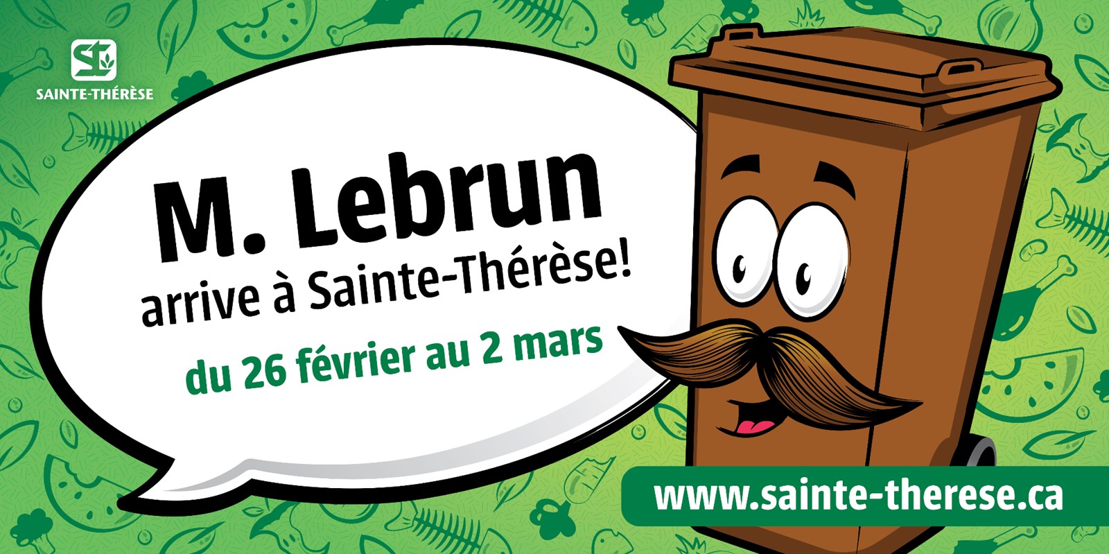M. Lebrun arrive à Sainte-Thérèse!