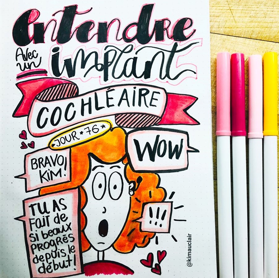 Vivre avec un implant cochléaire: focus sur les dessins de Kim Auclair