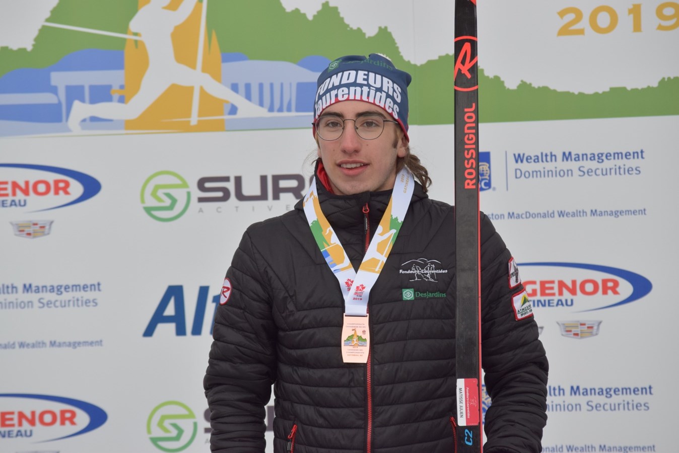 Matisse Julien remporte 3 médailles lors du championnat canadien de ski de fond