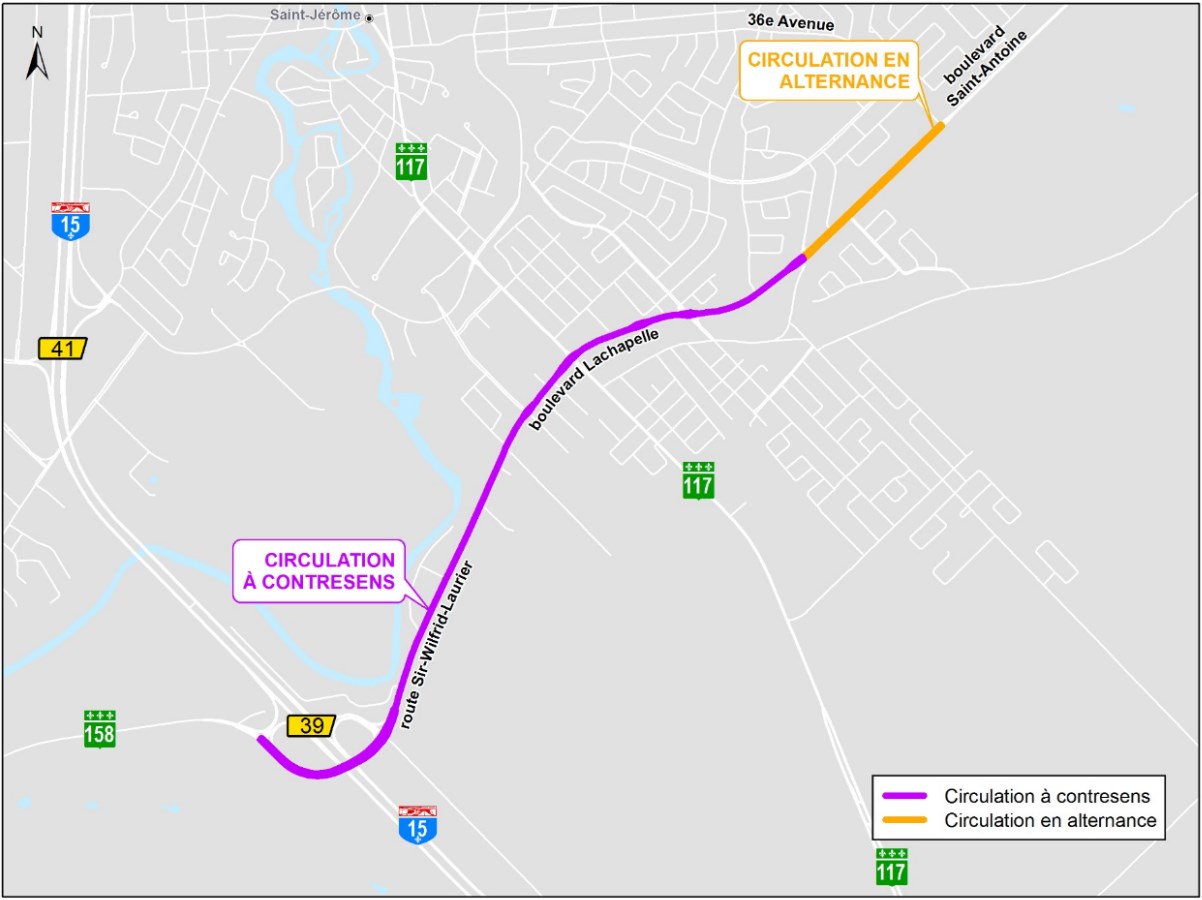 Travaux d’asphaltage et de remplacement de ponceaux sur la route 158