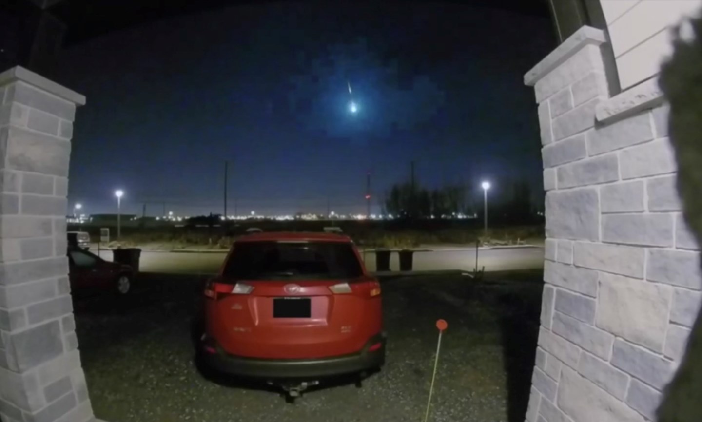 Un météore capté en vidéo lundi dernier dans le ciel du Québec