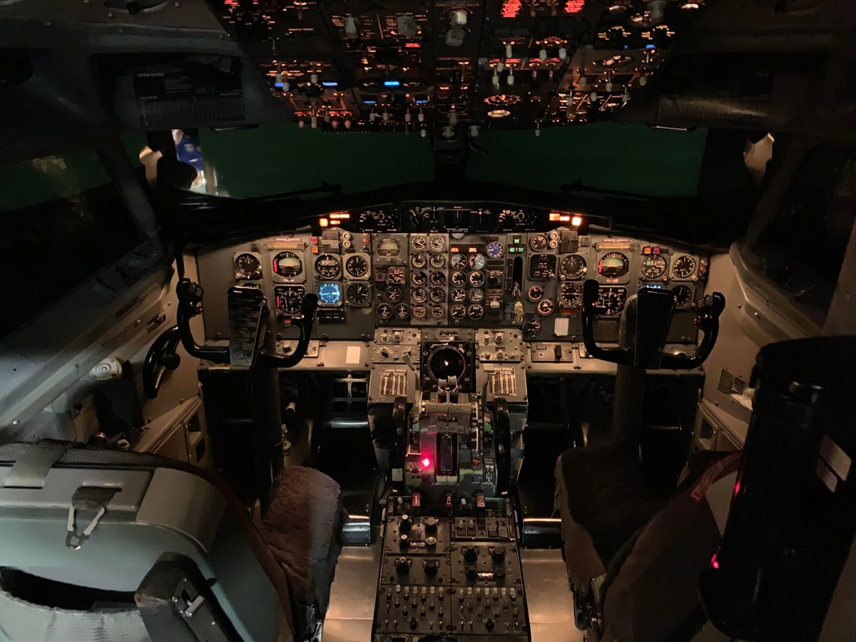 L'intérieur du simulateur.