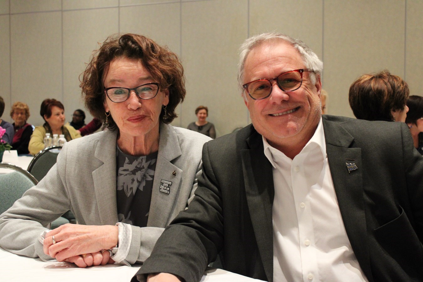 Louise Chabot, députée Sainte-Thérèse et Luc Desilets, député de Rivière-des-Mille-Îles.