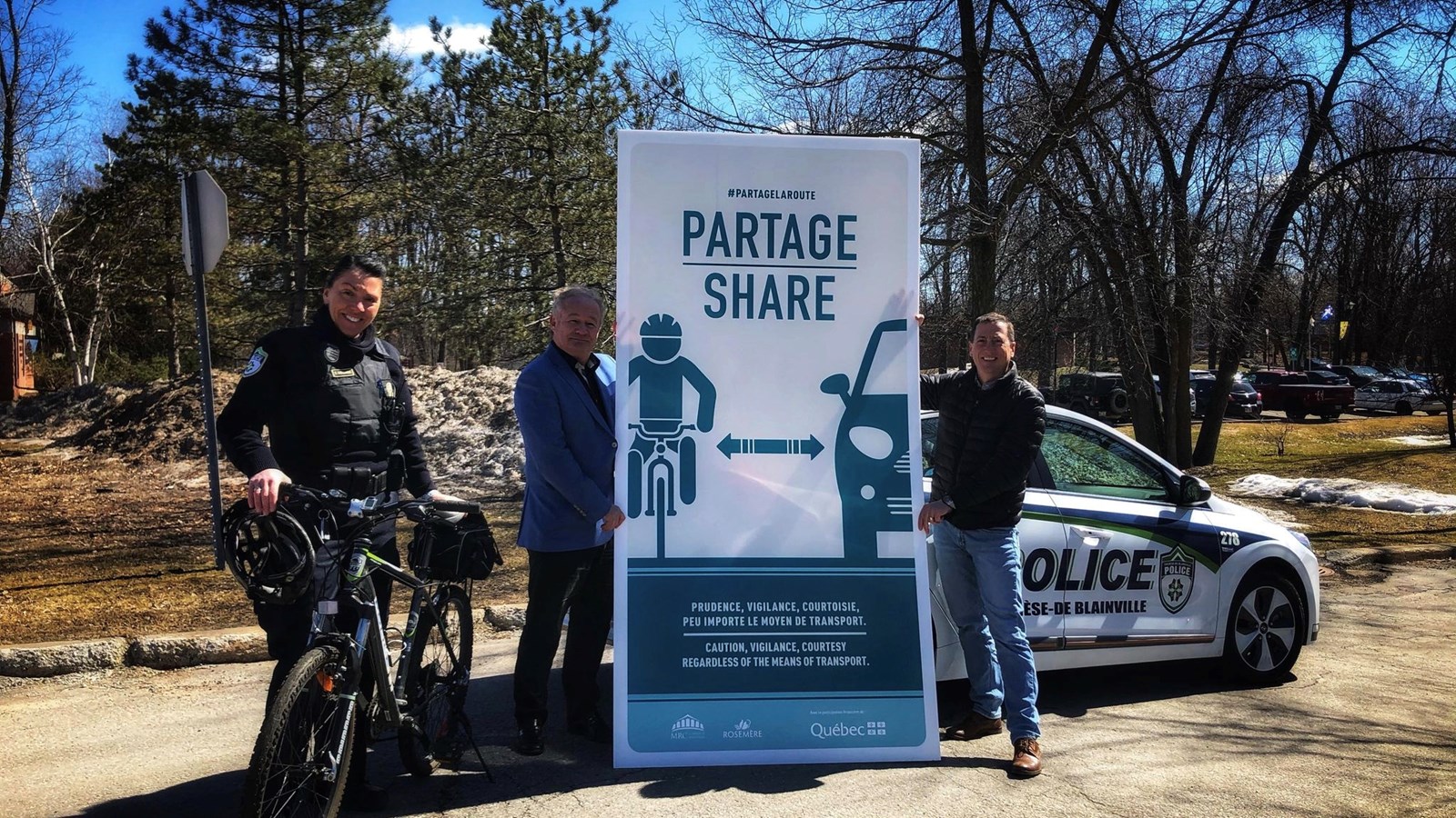 Campagne de sensibilisation #Partagelaroute