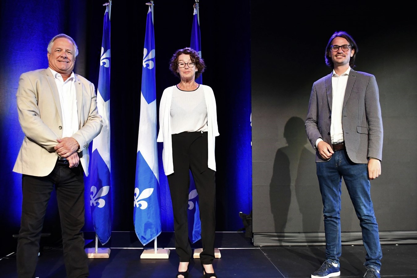 Luc Desilets, Louise Chabot et Jean-Denis Garon.