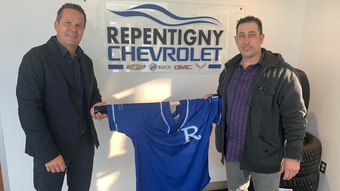 Patrick Tremblay président du groupe Tremblay Auto et Danny Prata président du Royal de Repentigny.