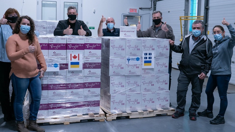Le Groupe pharmaceutique Duchesnay fait don à l'Ukraine de médicaments et vitamines fabriqués au Québec