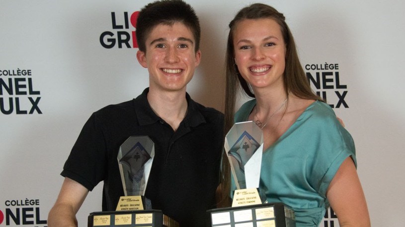 Les étudiants-athlètes de l’année sont deux finissants en Sciences de la nature, l’athlète de cross-country, Félix Déziel, et la volleyeuse, Laurence Huard.