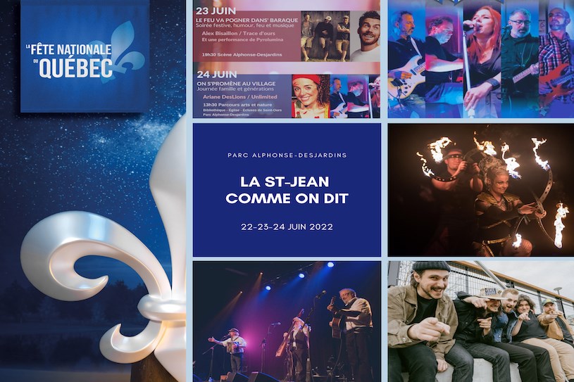 La Ville de Saint-Ours invite les citoyens et touristes de la région à rejoindre ses festivités les 22-23 et 24 juin prochain au parc Alphonse-Desjardins