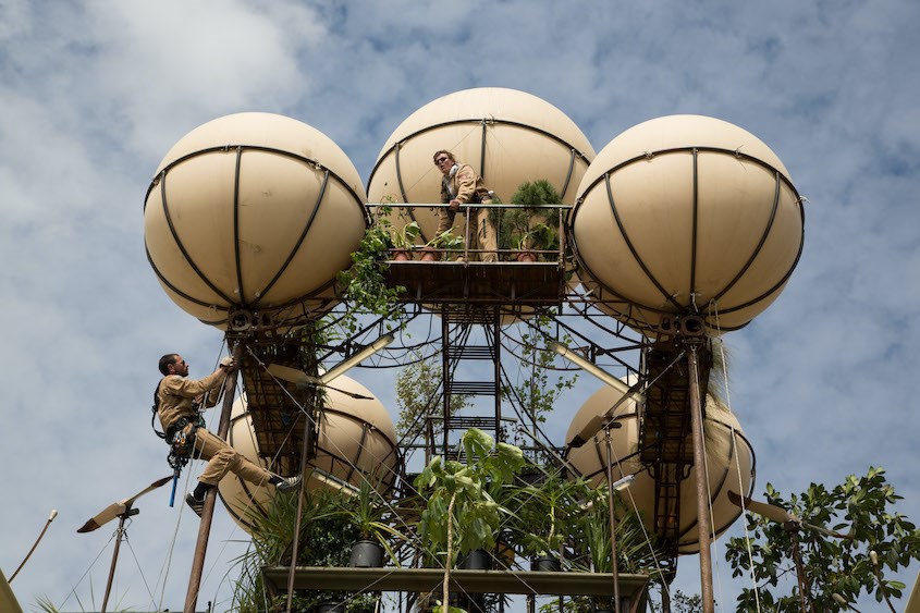 L’immense serre volante de L’Expédition Végétale a atterri au Jardin Botanique de Montréal