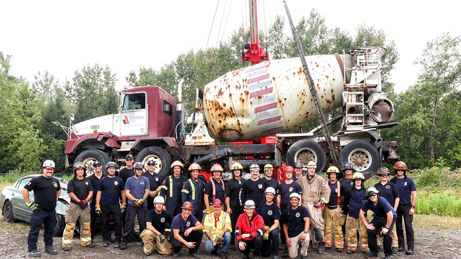Les pompiers de Boisbriand participent à une formation unique 