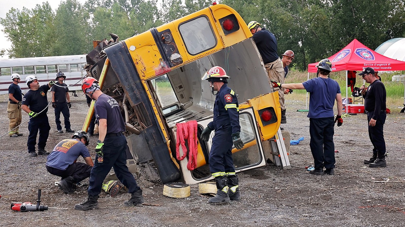 Les pompiers de Boisbriand participent à une formation unique 