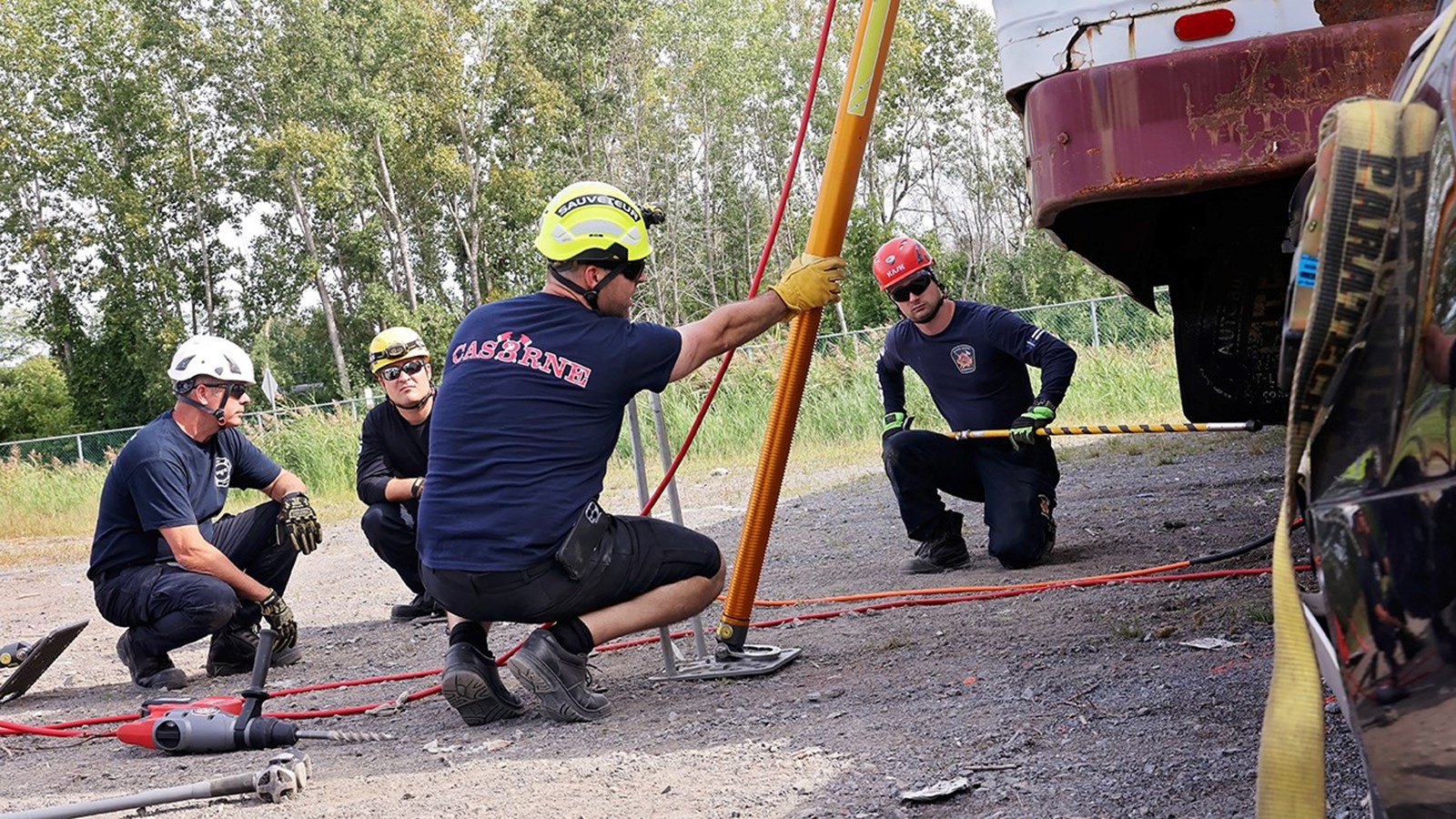 Les pompiers de Boisbriand participent à une formation unique 