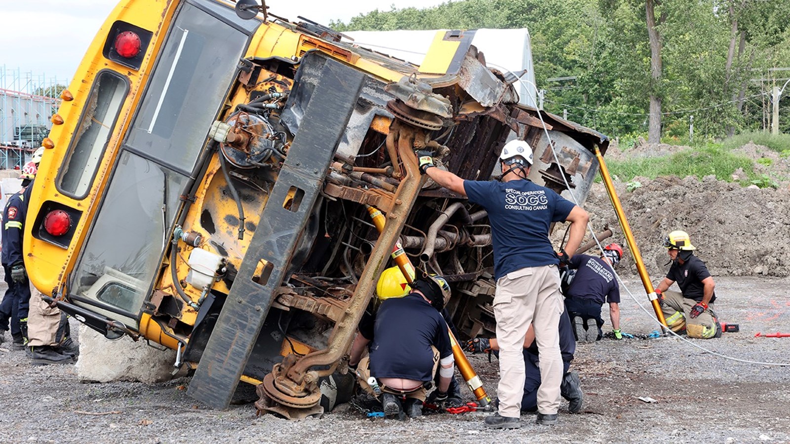 Les pompiers de Boisbriand participent à une formation unique 