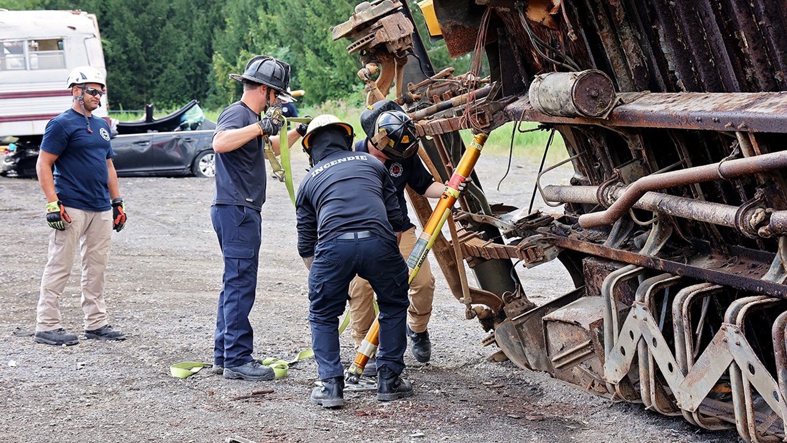 Les pompiers de Boisbriand participent à une formation unique 
