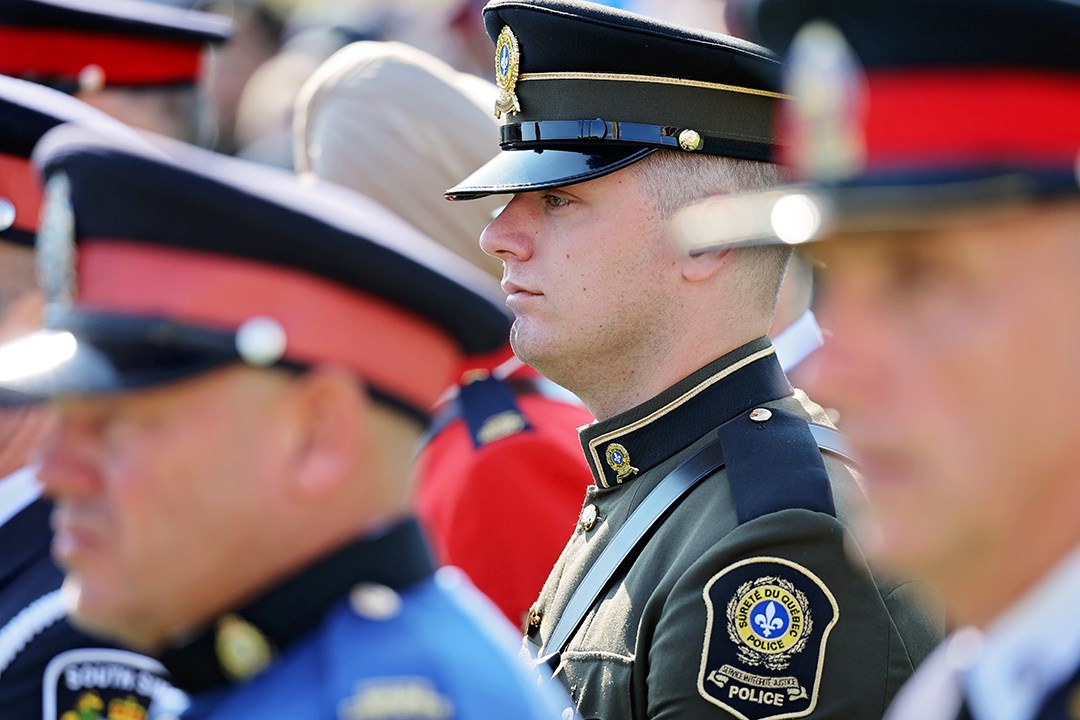 Des policiers du Québec rendent hommage à leurs collègues disparus