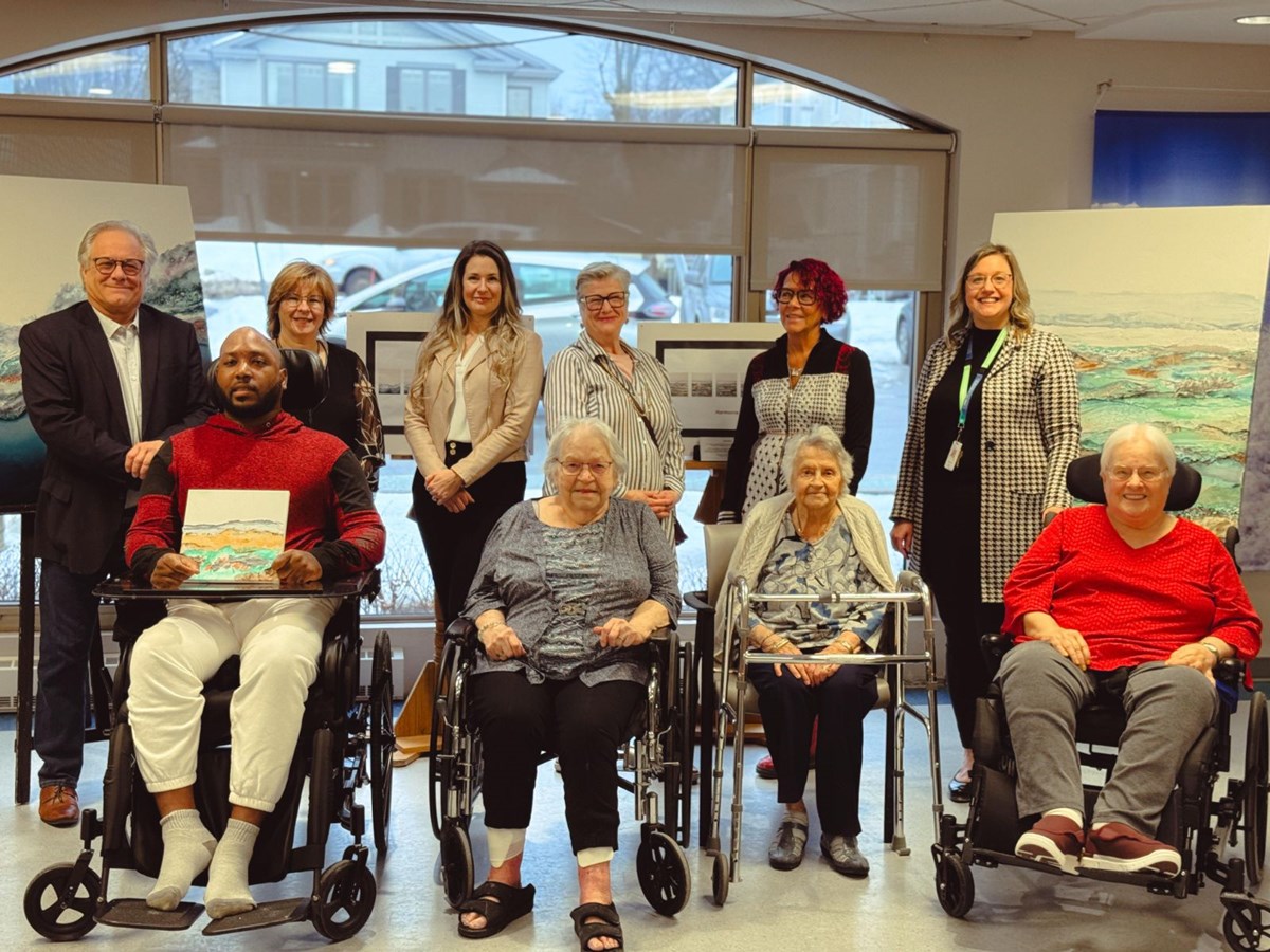 Une œuvre collective exposée au CHSLD Hubert-Maisonneuve